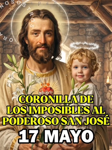 🟢 CORONILLA DE LOS IMPOSIBLES 🌼 AL PODEROSÍSIMO SAN JOSÉ 🌼 HOY 17 MAYO DE 2026🙌 🙏 Oraciones Diarias y Milagros de San José 👇 **DESCARGA EL MANUAL DE SAN JOSÉ AQUÍ: https://bit.ly/elManualdelosMilagros #sanjosé #oracioncatolica #coronilla #oraciondeimposibles #poderosaoracion #oracióndeprotección