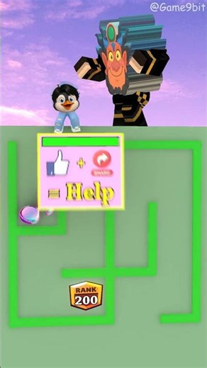 Help the penguin Jinu level up in rank to defeat the demon 😄😁