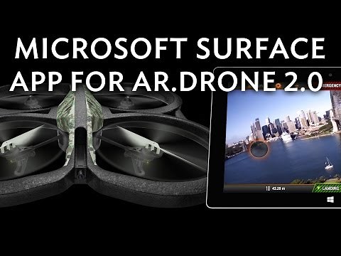 Parrot AR.Drone 2.0 controlled by Microsoft Surface