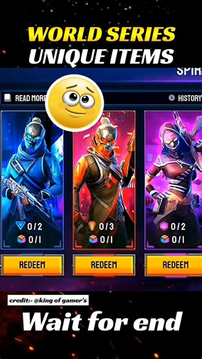 World Series unique items 🤯 #freefiremax #trendingshorts #shortsfeed #shorts