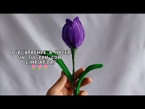 Tulipán de limpiapipas 🌷😍 // Flores eternas | Handmade DIY Pipe cleaner tulip