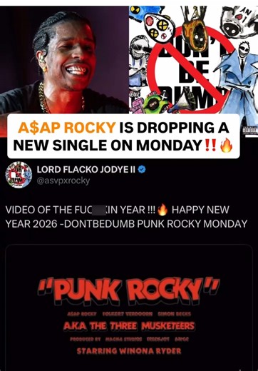 ASAP Rocky's New Song 'Punk Rocky' Featuring Winona Ryder