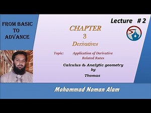 lec 2: related rates examples | Application of differentiation