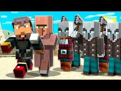 PILLAGERS ATTACK the NEW VILLAGE!