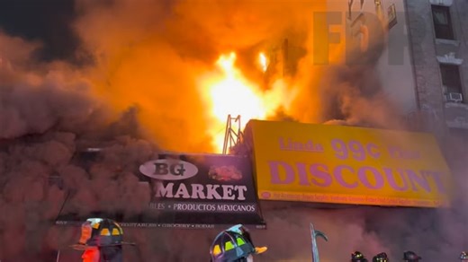 12.18.25 - The Bronx | At around 2230 hours the Bronx began receiving numerous phone calls for fire on 161st street and prospect Avenue. Engine 73 and Ladder 42 arrived within minutes and discovered a well advanced fire in a taxpayer. Engine 73 transmitted an “Urgent” 10-75. This was quickly followed by a 2nd, 3rd, and 4th alarm - all within 25 minutes of arrival as flames rapidly consumed 3 stores and threatened to extend to the neighboring 6 story multiple dwelling. Flames shot more than 75 fe