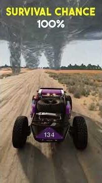 Tornado Survival Challenge: Will We Make It Out? #beamngdrive #beamng #shorts #gaming #car #game