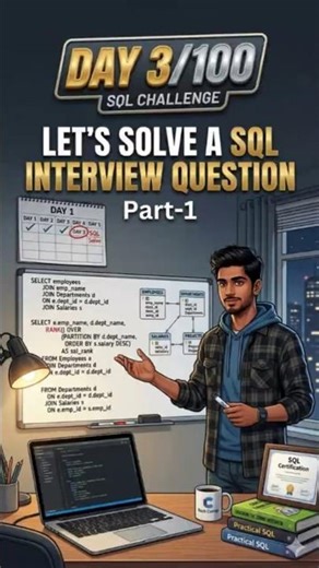 Day 3/100: Let’s Solve a SQL Interview Question part-1 #sql #dataanalyst #interviewquestion
