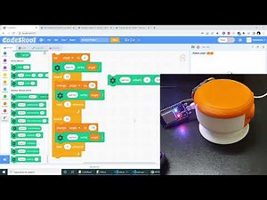Servo Control in CodeSkool Scratch using ESP32 Blocks for your STEM project