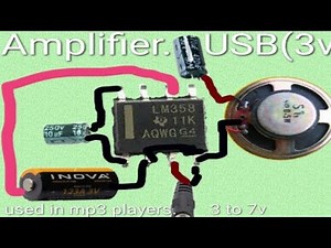 audio amplifier using lm 386 ic