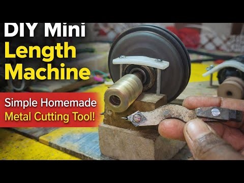 DIY Mini Lathe Machine at Home | Simple Homemade Metal Cutting Tool