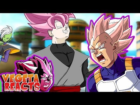 Vegeta Reacts To Trunks vs Goku Black EPIC RAP BATTLE! (DBS Parody)