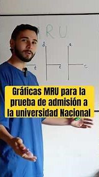 Gráficas de Movimiento Rectilíneo Uniforme 📈 tema de #física para la Prueba #unal ✍️🤓#graficas