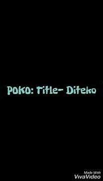 Poko: setswana Poem: Diteko