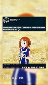 Behind every great hero is a teacher who never gave up. ☠️