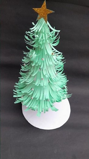 How to make paper Christmas tree 🎄 //DIY #christmas #santa #tree #paper tree