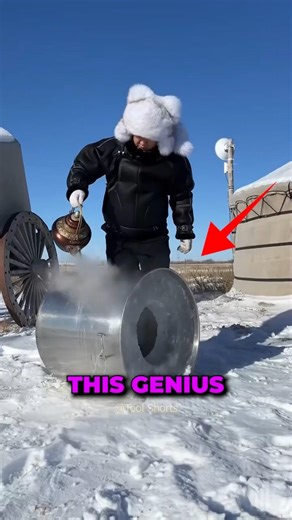 Amazing Mongolian Ice Trick! ❄️