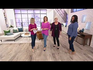 Belle by Kim Gravel Flexibelle Wide Release Hem Jeggings on QVC