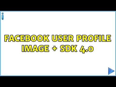 Facebook user profile image + sdk 4.0