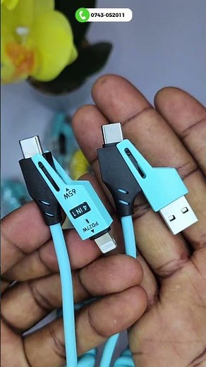 4 in 1 coiled cable #technologyug #tekifamstore