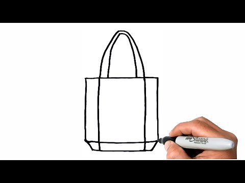 How to Draw Tote Bag Easy Step by Step