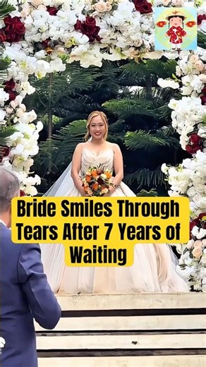 After 7 Years, She Couldn’t Hold Back Tears on Her Wedding Day