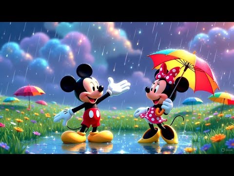 Raindrops Celebration 🌧️💧🎉 | Mickey Mouse & Minnie Mouse 🐭💖 | Fun Rainy Day Cartoon