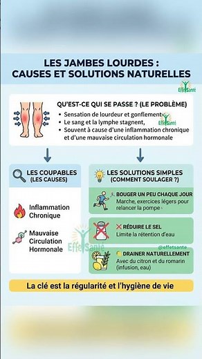 Jambes lourdes et gonflées : les vraies causes