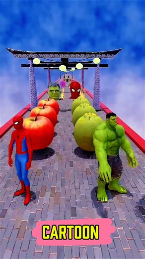 GTA V New Build a Queen Run Spider-man vs hulk Funny Epic Challenge!#spiderman #shorts #hulk