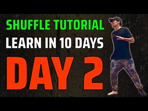 Day 2 of 10 Shuffle Dance Tutorial For Beginners: T-STEP & REVERSE T-STEP Learn How To Shuffle