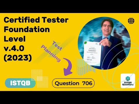 ISTQB. Foundation level v.4.0 (2023). Question #706