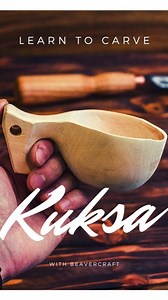 2.2K views · 47 reactions | Learn to Carve Kuksa I Easy Wood Carving for Beginners Check out C4 wood carving knife here: https://amzn.to/2qlSt5N Long bent gouge is here: https://amzn.to/2qlFlhi | BeaverCraft | Facebook