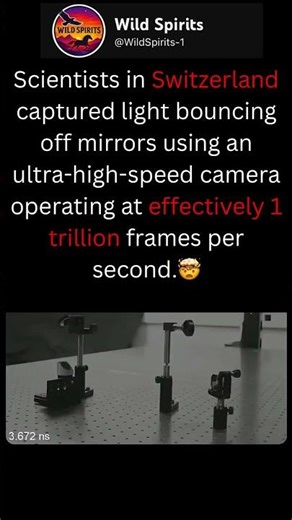 Scientists Captured Light Reflecting Off a Mirror at 1 Trillion FPS🤯