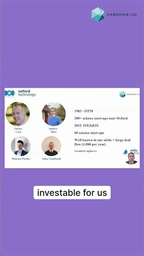 Oxford Technology Management on investments since 1983 #privateequity #venturefund #eis #seis