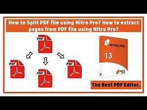How to Split pdf file using Nitro Pro? | How to extract pdf pages from pdf file using Nitro Pro?