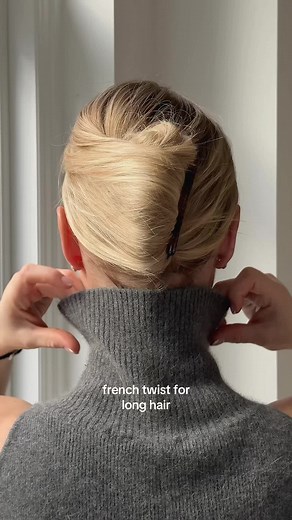 French Twist Hairstyle Tutorial for Long Hair