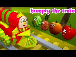 Humpty the Train on a Fruits Ride | हम्प्टी ट्रैन और उसके फल दोस्त | Riya Rhymes | Nursery Rhymes