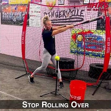 Softball hitting drill - Stop Rolling over