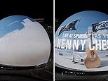 Kenny Chesney advertises his massive residency at the iconic Sphere in Las Vegas