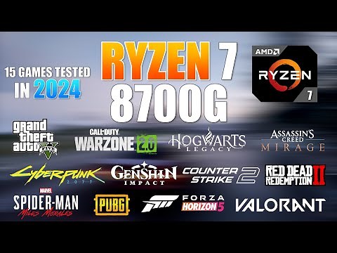 Ryzen 7 8700G Gaming Test in 2024 - is it good for 1080p gaming?