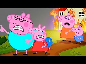 Peppa's Fire Ignites Catastrophe! 😭 Daddy's Heroic Rescue | Sad Story | Peppa Pig Funny Animation