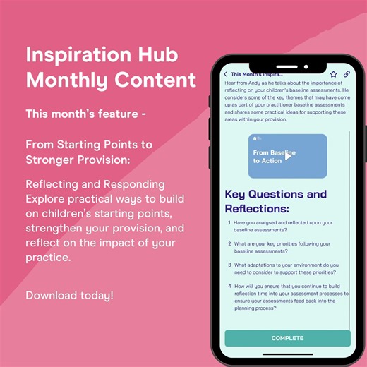 This month’s content has landed on the Early Excellence Inspiration...