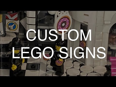 LEGO TUTORIAL (sort of): How to Design & Print Custom Signs for your LEGO City