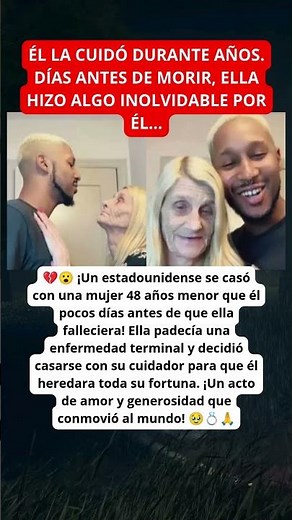 48 anos de diferencia y un gesto de amor que el mundo nunca va a olvidar!