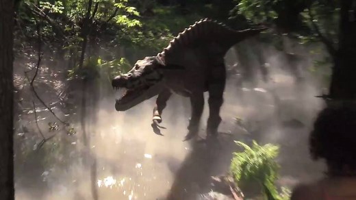 At Dinosauria at the Detroit Zoo, vistors can see more than 40 lifelike animatronic dinosaurs. The 3 acre dino trail recreates prehistoric life as part of the zoorassic world. | Detroit News