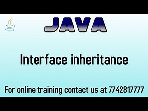 interface inheritance in java