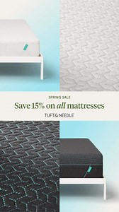 Enjoy responsive comfort and bounce-back support when you save 15% on all T&N mattresses | Tuft & Needle | Facebook