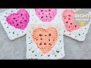Transform Your Crochet Heart Into a Traditional Granny Square