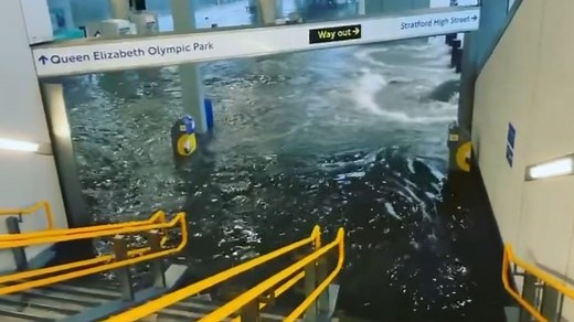 Flash flooding after heavy rain sweeps across London