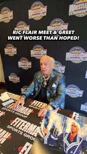 Jared Guynes on Instagram: "They say never meet your heroes. In my case, the day I finally got to meet wrestling legend Ric Flair, he didn’t even look up or speak to me a single time. It was so sad. 😞 Honestly I hope he is ok and I will always love him! 🙏 #MetaGlassesHolidaySpirit #MetaGlasses #RicFlair"