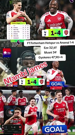 FT:Tottenham Hotspur vs Arsenal 1-4 analysis with Ntambi james #foryoupage #fyp #footballtiktok #arsenal #richardsars